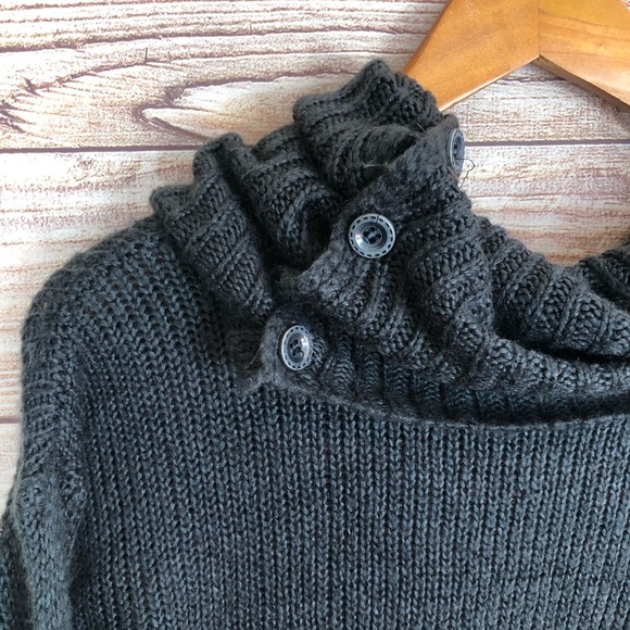 5/$25 Pink Republic Gray Cowl Neck Sweater S - Picture 6 of 7